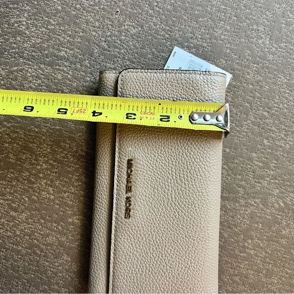 Michael Kors Large Trifold Leather Wallet Money Pieces Truffle 32F8TF6E3L - Picture 9 of 9